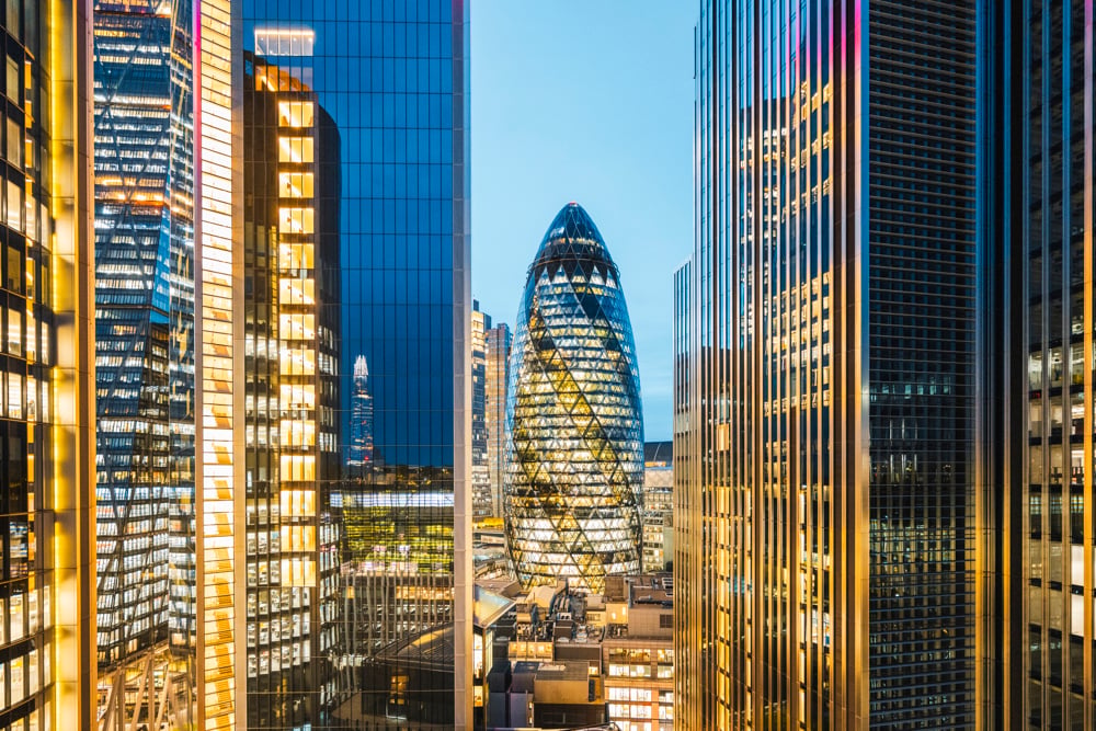 London sky scrapers