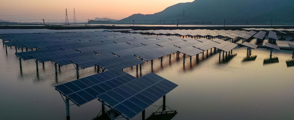 Picture of a solar energy plant