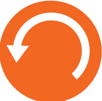 Logotipo knowbe4 blanco naranja pequeño