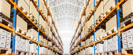 Warehouse shelves