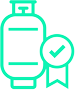 cylinder and award ribbon icon